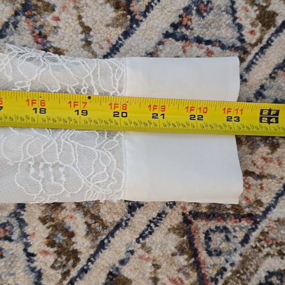 RYEGRASS BRAND WOMEN'S SHEER WHITE FRONT BUTTON BLOUSE TOP SIZE SMALL - Picture 14 of 16